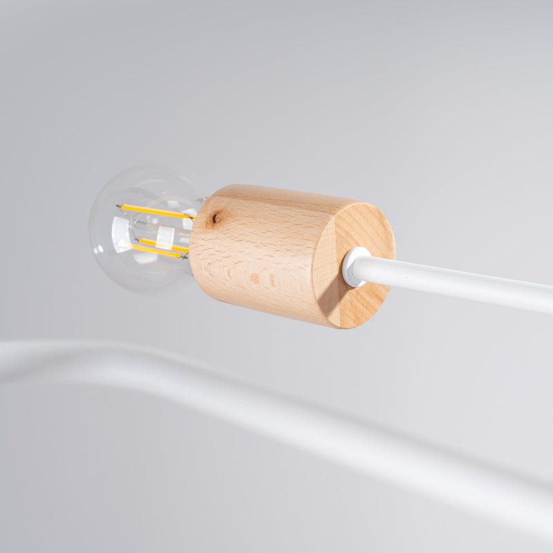 Moderne witte Kroonluchter TIMBO 8