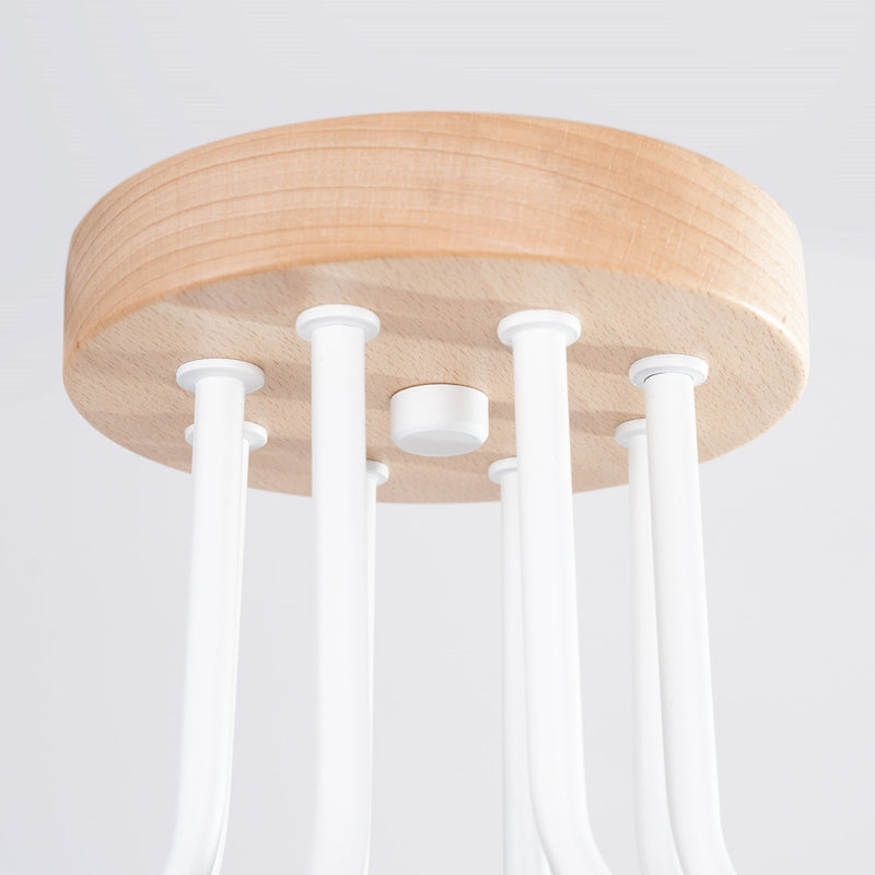 Moderne witte Kroonluchter TIMBO 8
