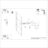 Wandlamp TIMBO zwart