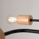 Moderne zwarte  Kroonluchter TIMBO 4