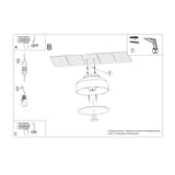 Plafondlamp OMIQ olijfgroen
