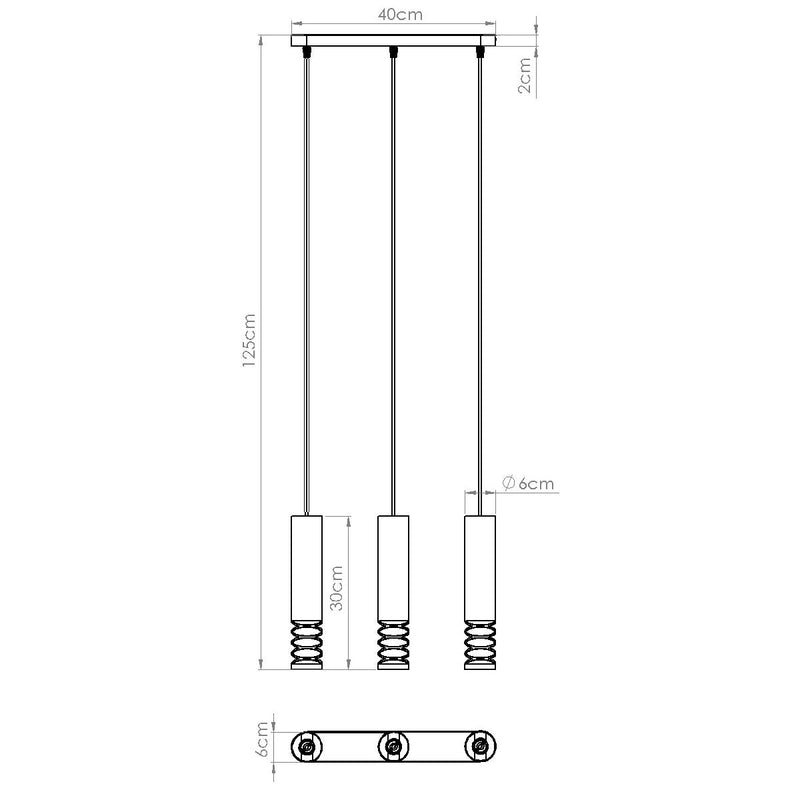 Hanglamp LAMI 3L wit