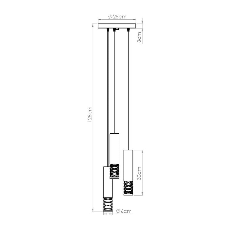 Hanglamp LAMI 3P wit