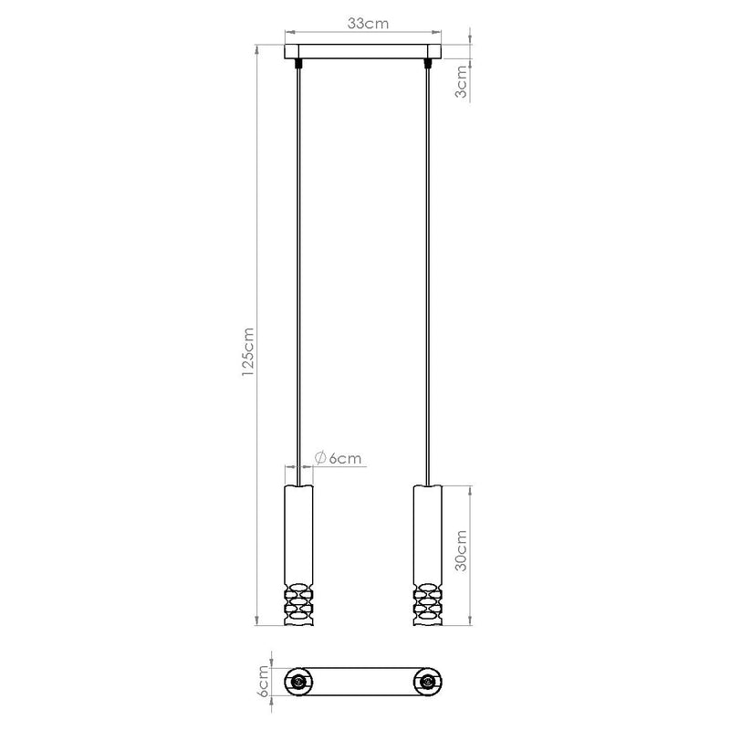 Hanglamp LIRO 2 wit