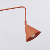 Wandlamp NOX rood oker