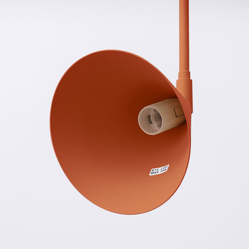 Wandlamp NOX rood oker