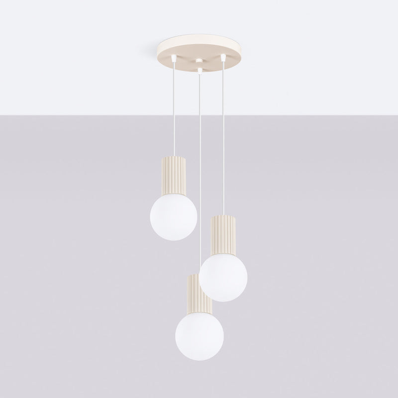 Hanglamp HALO 3P beige
