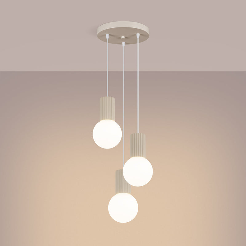 Hanglamp HALO 3P beige