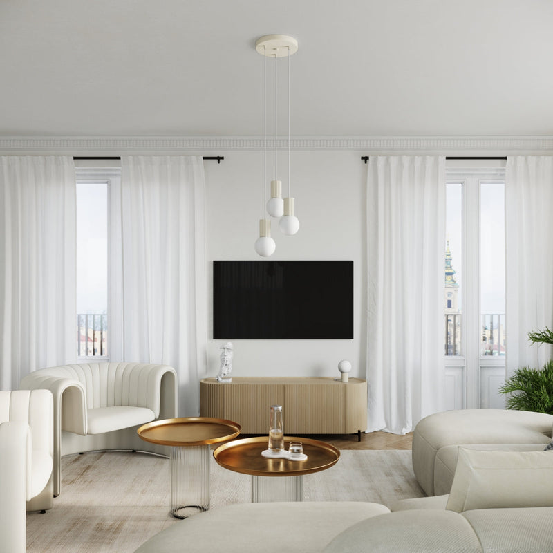 Tafellamp HALO beige