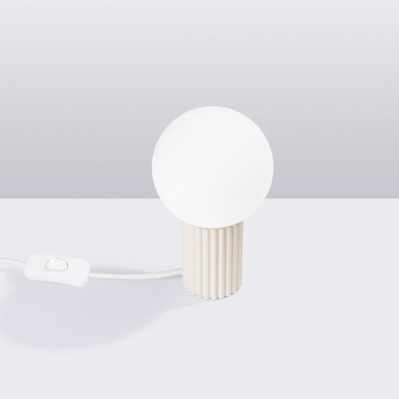 Tafellamp HALO beige