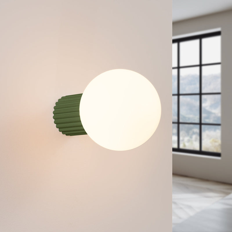 Wandlamp HALO olijfgroen IP44