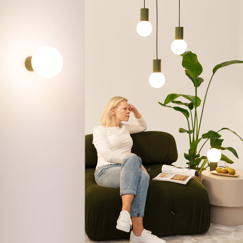 Tafellamp HALO olijfgroen