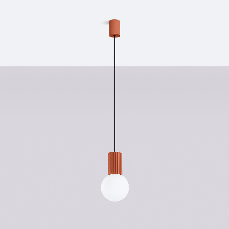 Hanglamp HALO 1 rood ochra