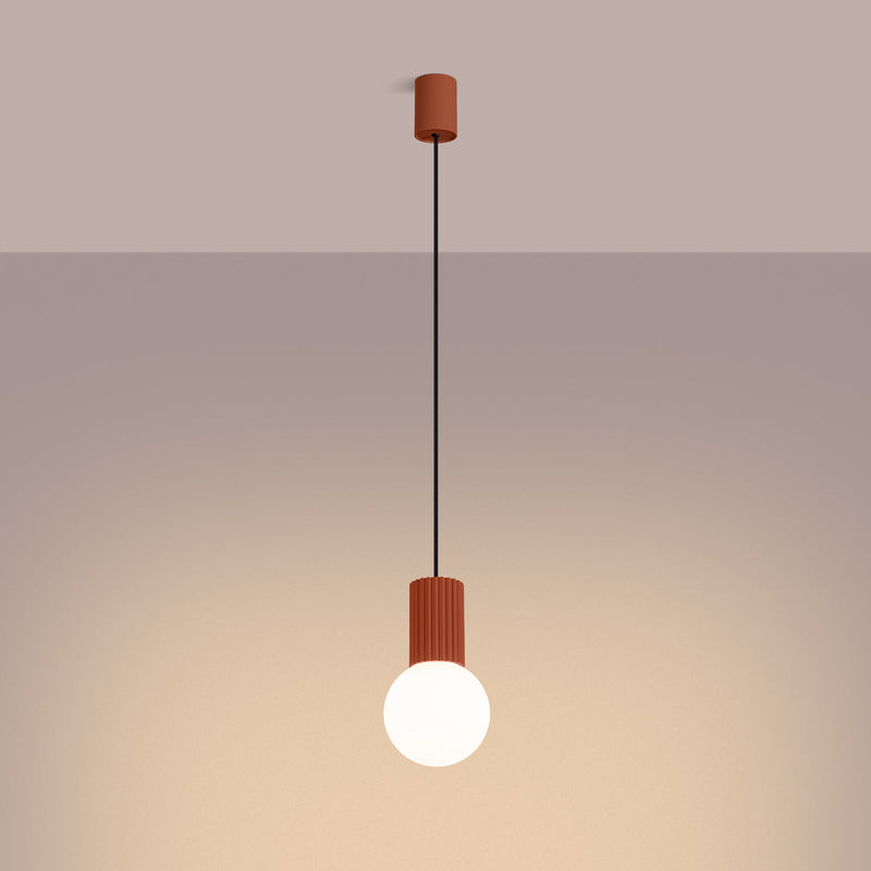 Hanglamp HALO 1 rood ochra