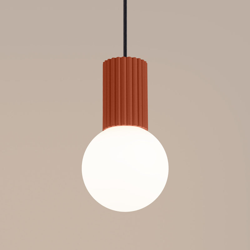 Hanglamp HALO 1 rood ochra