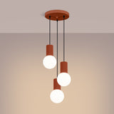 Hanglamp HALO 3P rood ochra