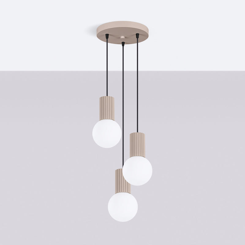 Hanglamp HALO 3P taupe
