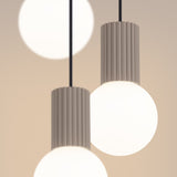 Hanglamp HALO 3P taupe
