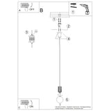 Hanglamp HALO 1 bordeauxrood