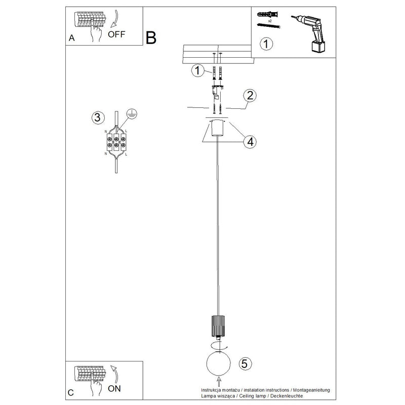 Hanglamp HALO 1 bordeauxrood