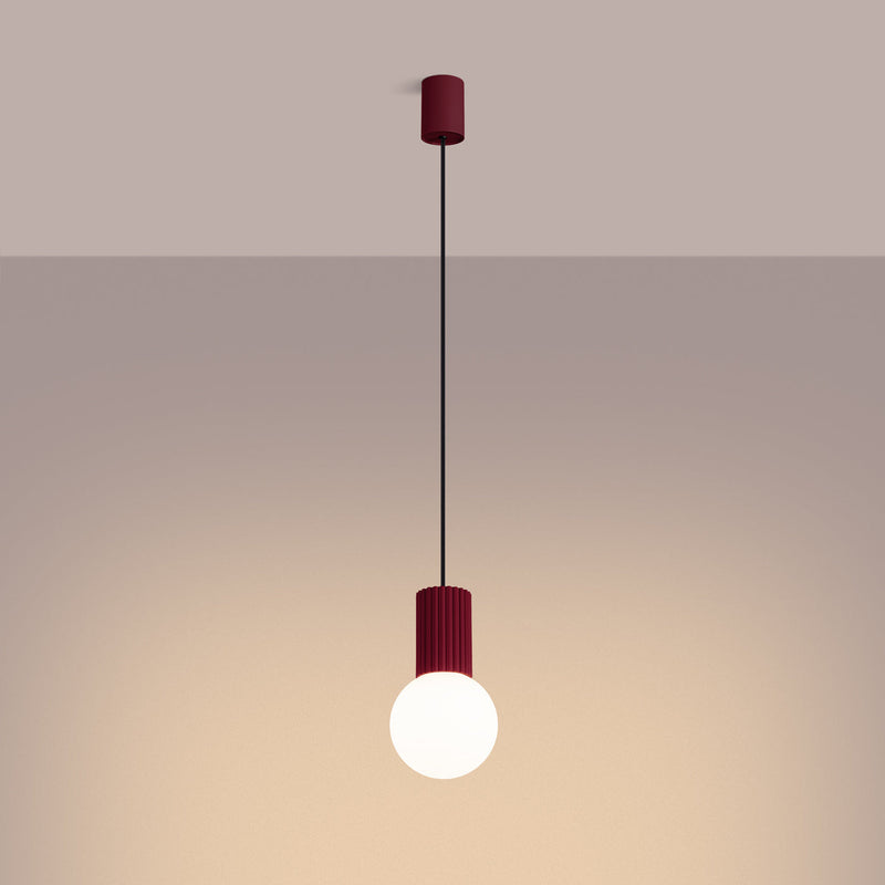 Hanglamp HALO 1 bordeauxrood
