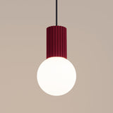 Hanglamp HALO 1 bordeauxrood