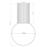 Plafondlamp HALO perzik IP44