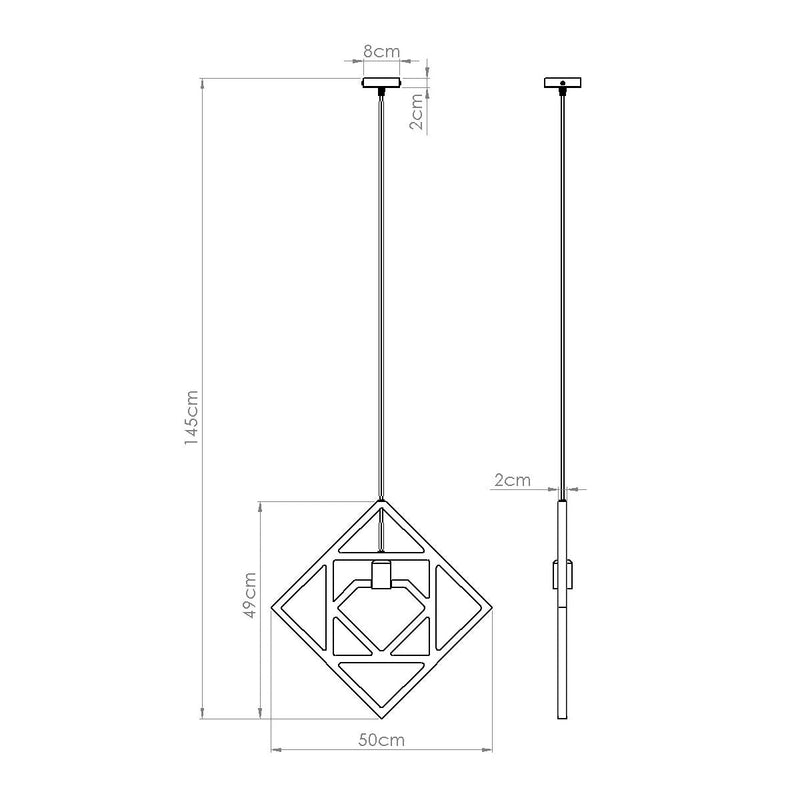 Houten Hanglamp CARO