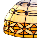 Alexandra Lighting - Sobremesa Mayor Base Con Soportes Tiffany Diametro 40 Cm Serie Marfíl