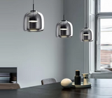 LumiGlow – Elegante Glassteen Hanglamp met LED-verlichting