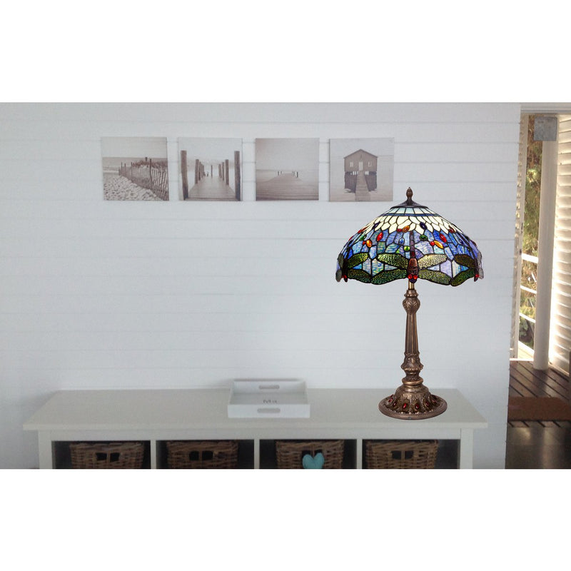 Alexandra Lighting - Grote Tafellamp Tiffany Diameter 40Cm Belle Epoque Serie