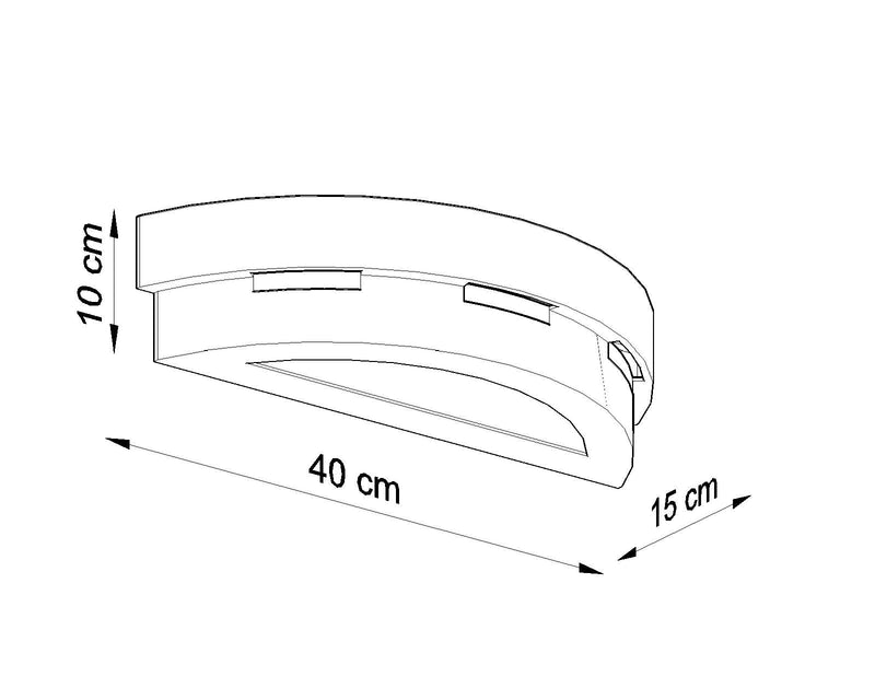 Wandlamp keramiek HELIOS