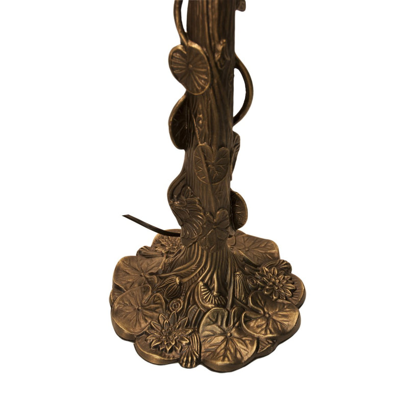Alexandra Lighting - Rubber Voet Tafellamp Met Tiffany Scherm Diameter 40 Cm Rosy Serie