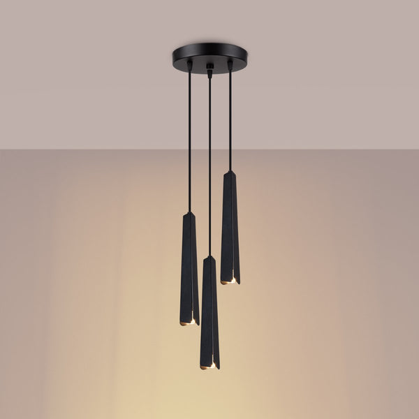 Lightinup Srl - Prysm 3P Zwarte Hanglamp