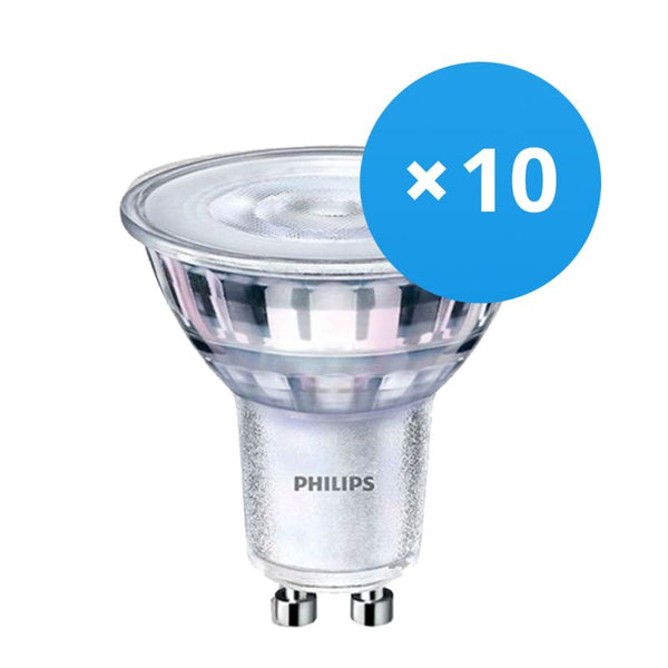 Voordeelpak 10x Philips Corepro LEDspot GU10 PAR16 4W 345lm 36D - 830 Warm Wit | Vervangt 50W