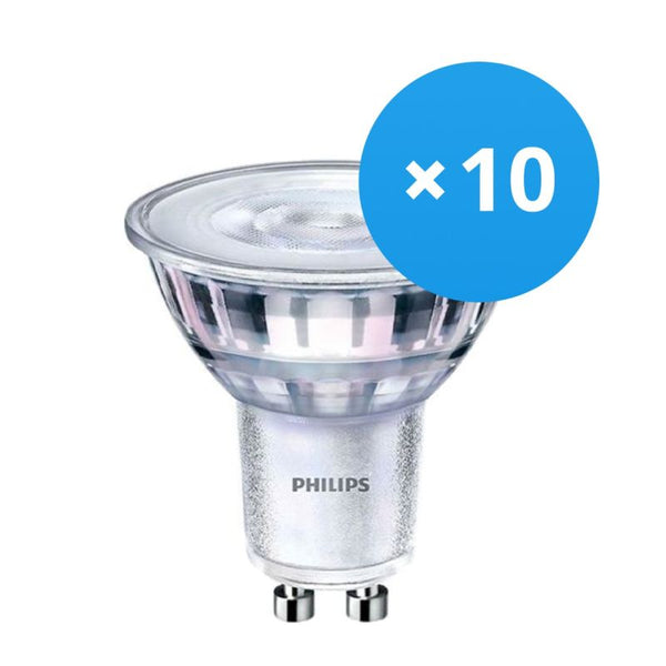 Voordeelpak 10x Philips Corepro LEDspot GU10 PAR16 4W 350lm 36D - 840 Koel Wit | Vervangt 50W