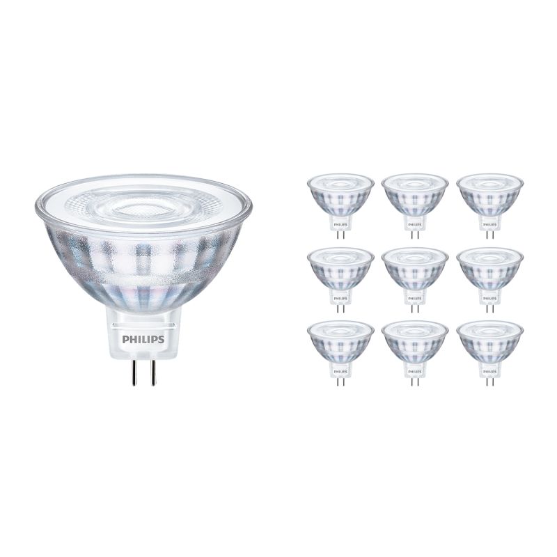 Voordeelpak 10x Philips Corepro LEDspot GU5.3 MR16 4.4W 345lm 36D - 827 Zeer Warm Wit | Vervangt 35W