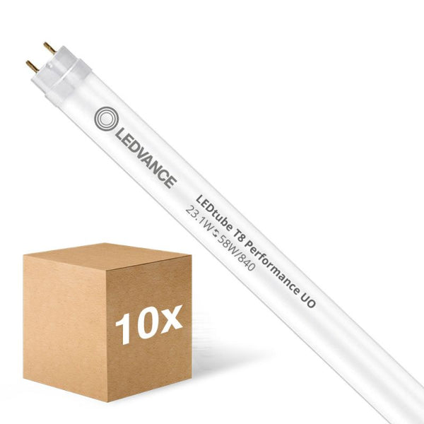 Voordeelpak 10x Ledvance LED Buis T8 Performance (EM/Mains) Ultra Output 23.1W 3700lm - 840 Koel Wit | 150cm - Vervangt 58W