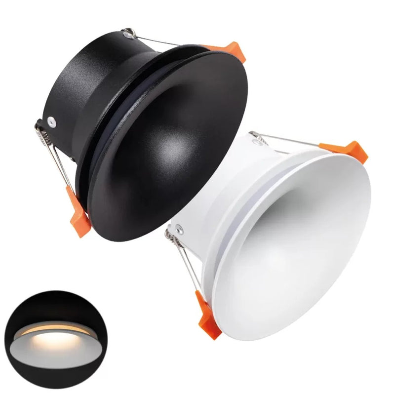 Ajas Halo Inbouwspot Aluminium Wit/Zwart Ø102mm LED GU10