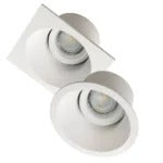 Aprila Verstelbare Inbouwspot GU10 Rond of Vierkant Wit