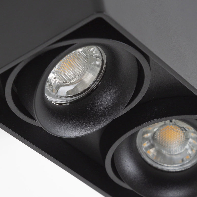 Bjorn 1 Wit Opbouwspot – Draaibare GU10 Plafond- en Wandspot van Aluminium