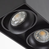 Bjorn 2 Wit Opbouwspot – Draaibare 2x GU10 Plafond- en Wandspot van Aluminium