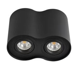 Bord-II LED Opbouwspot 2x GU10 Kantelbaar – Aluminium Wit/Zwart/Grijs