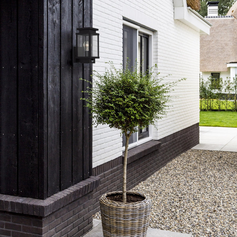 Boston muurlamp zwart