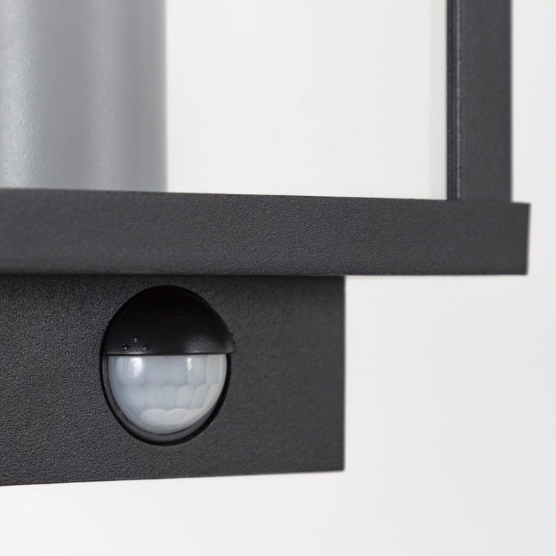 Boston muurlamp zwart met bewegingssensor