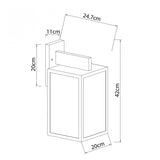 Buitenlamp Hampton RVS