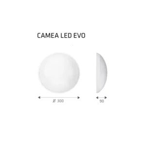 Camea Evo LED Wand- & Plafondlamp | IP44 | IK10 | Wit | 9W/18W