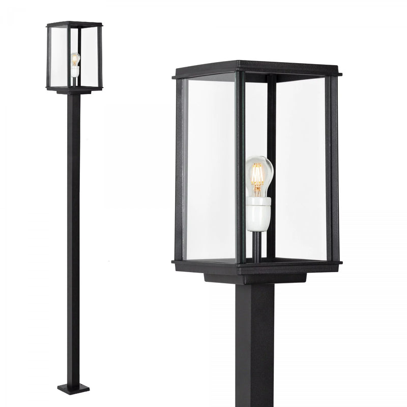 Capital Lantaarn XL – Buitenlamp 205 cm Zwart IP44 LED E27 Tuin