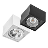 Chloé-IS Opbouwspot AR111 Verstelbaar – Aluminium Wit/Zwart