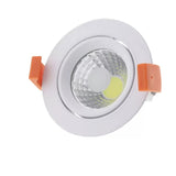 Cobo-R Verstelbare Ronde Led Inbouwspot 8W Wit/Geschuurd Staal